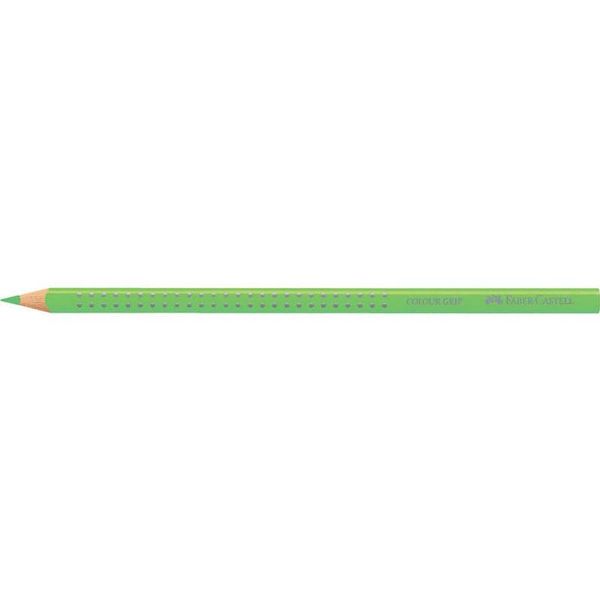Faber-Castell 112410 FABER-CASTELL Matita Colorata Triangolare Colour Grip, Verde Neon-image