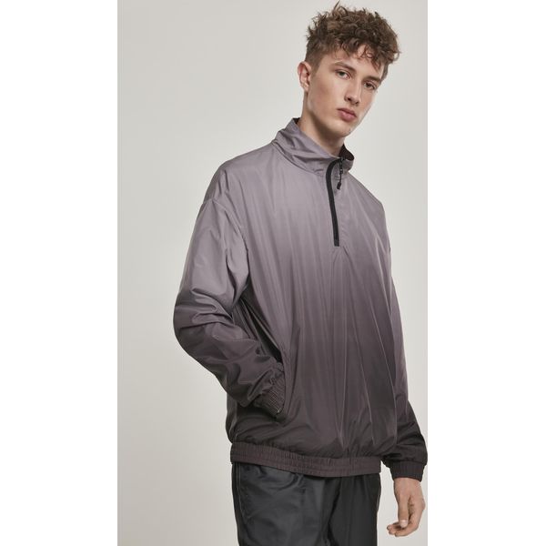 Urban Classics TB3125 | Gradient Pull Over Jacket Uomo - Colore: Nero/Grigio - Taglia: M-image