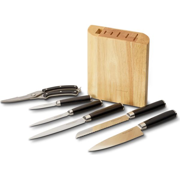 Echtwerk EW-MB-0385 Set Di Coltelli Damasco, Set Di Coltelli 7-TLG Incl. Cesoie Per Pollame-image