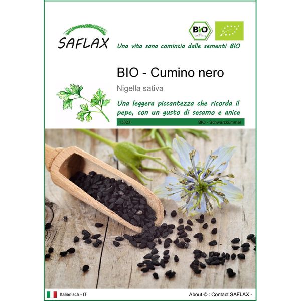 Saflax - Bio - Cumino Nero - 300 Semi - Nigella-image