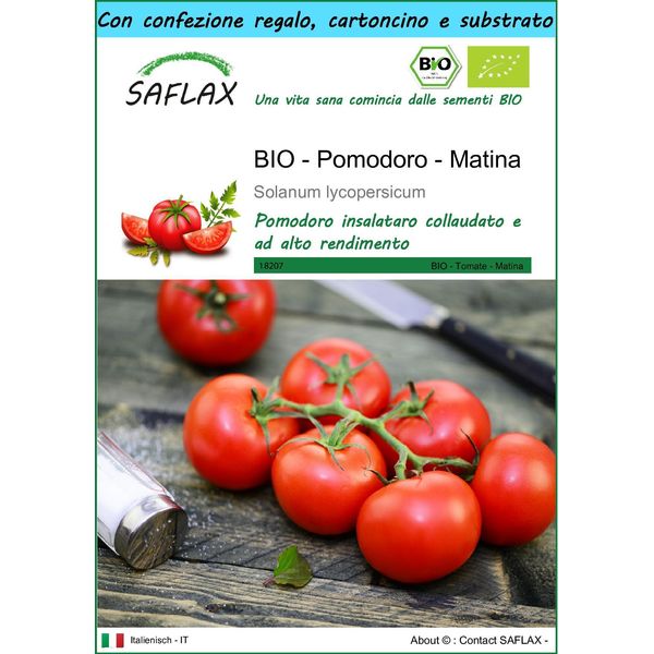 Saflax Set Regalo -- Pomodoro - Matina - 10 Semi - Solanum-image