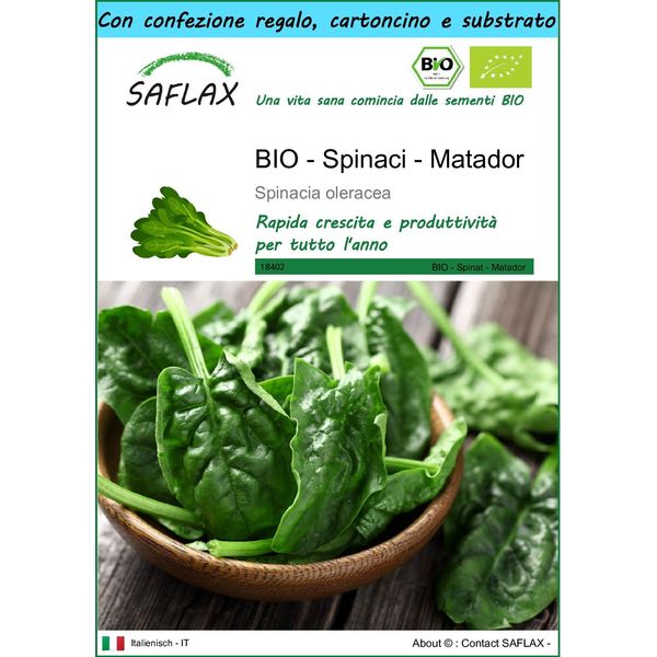 Saflax Set Regalo -- Spinaci - Matador - 300 Semi - Spinacia-image