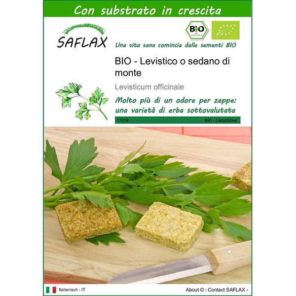 Saflax -- Levistico O Sedano Di Monte - 100 Semi - Con Substrato - Levisticum-image