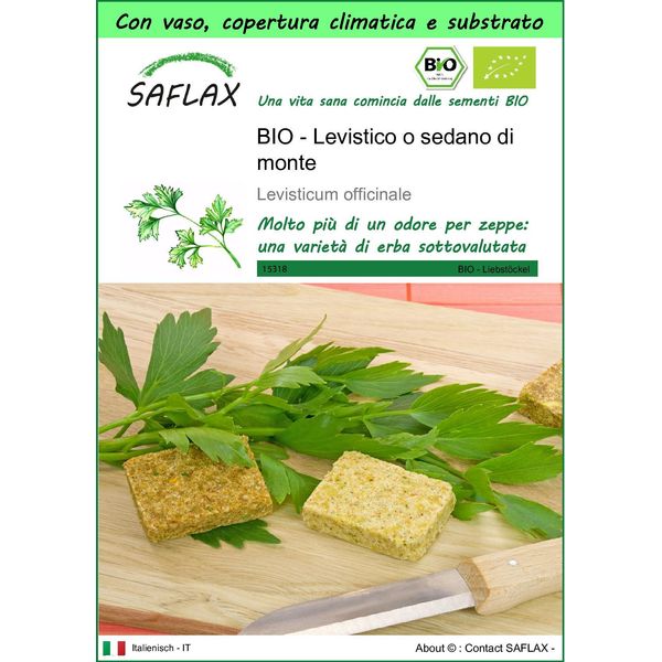 Saflax Garden To Go -- Levistico O Sedano Di Monte - 100 Semi - Levisticum-image