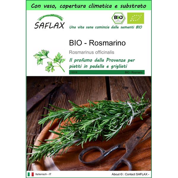 Saflax Garden To Go -- Rosmarino - 40 Semi - Rosmarinus-image