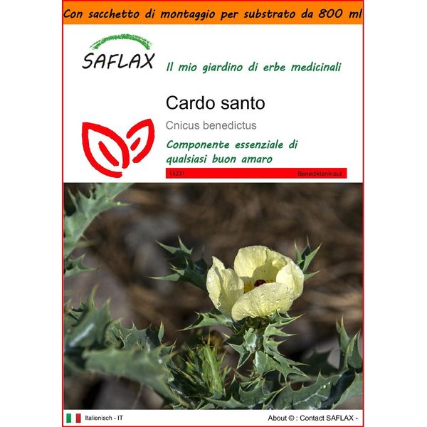 Saflax Garden In The Bag - Cardo Santo - 50 Semi - Cnicus-image