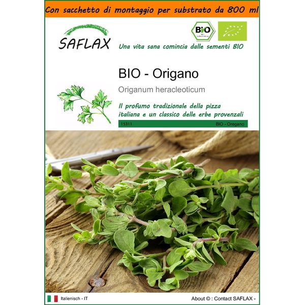 Saflax Garden In The Bag -- Origano - 1500 Semi - Origanum-image