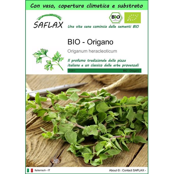 Saflax Garden To Go - Bio - Origano - 1500 Semi - Origanum-image