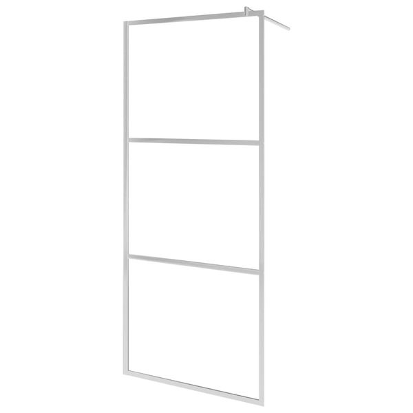 Vidaxl Schermo Doccia Per Cabina Doccia Vetro Semi-Opaco Esg 90X195Cm-image