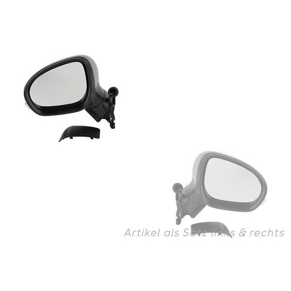 Johns, Specchietti Retrovisori Esterni Adatti Per Fiat 500X -334 09/14- Set Destro E Sinistro, Primer 0735603612 735603612 0735603594 735603594-image