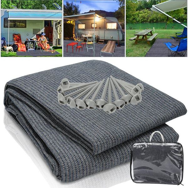 Jiubiaz Tenda Tappeto Campeggio Attrezzature Impermeabile Campeggio Tappeto Tenda Pavimento Tenda All'aperto Tarpaulin Picnic Coperta Tenda Pad Caravan 300X400Cm-image