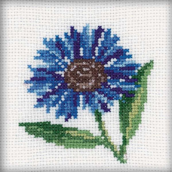 Rto Set Punto Croce "Fiordaliso"" H171, Motivo Di Conteggio, 10X10 Cm"-image