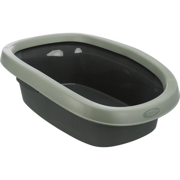 Toilette Per Gatti Carlo 38 × 17 × 58 Cm Antracite/Grigio-Verde-image