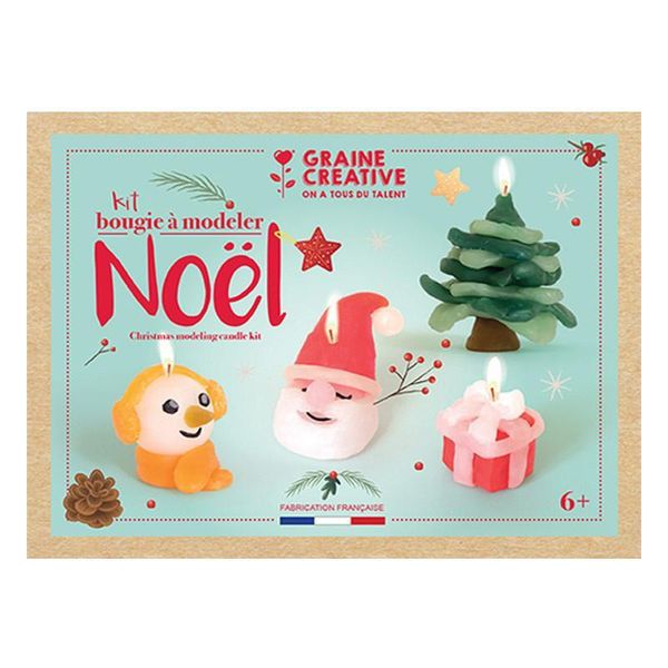 Kit Di Artigianato Natalizio Di Graine Creative - Create Le Vostre Candele Per Bambini E Adulti-image