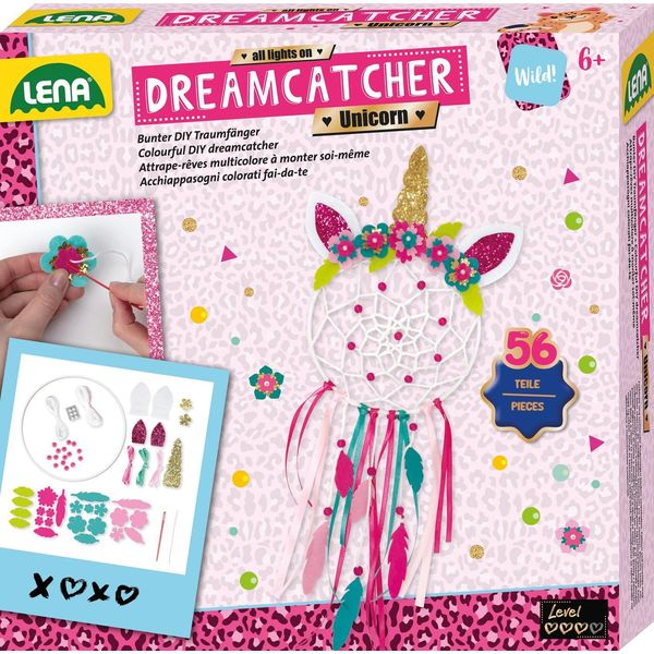 Acchiappasogni Lena Da Realizzare Da Soli Motivo Unicorno Con Istruzioni-image