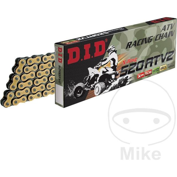 Catena Trasmissione Aperta Did Oro 112 Maglie 520 Chiusura Con Clip Per Kawasaki-image