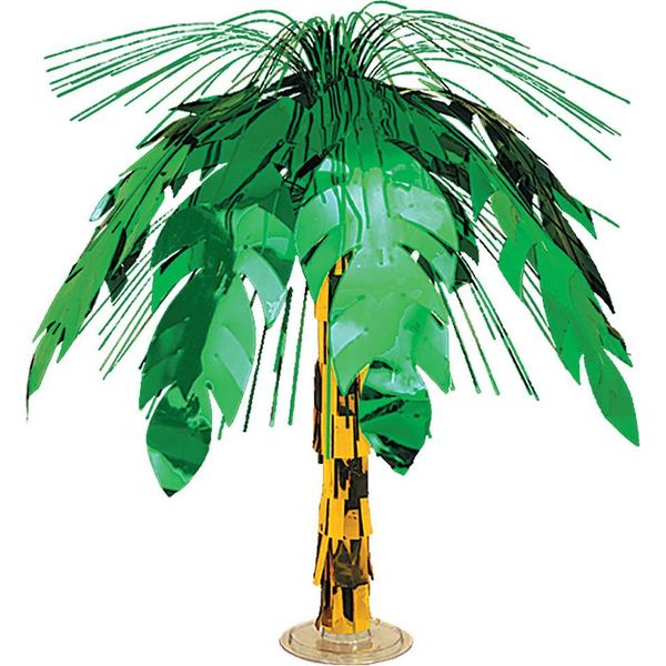 Decorazione Da Tavolo Palma Hawaiana Verde-Marrone 46Cm - Taglia Unica-image
