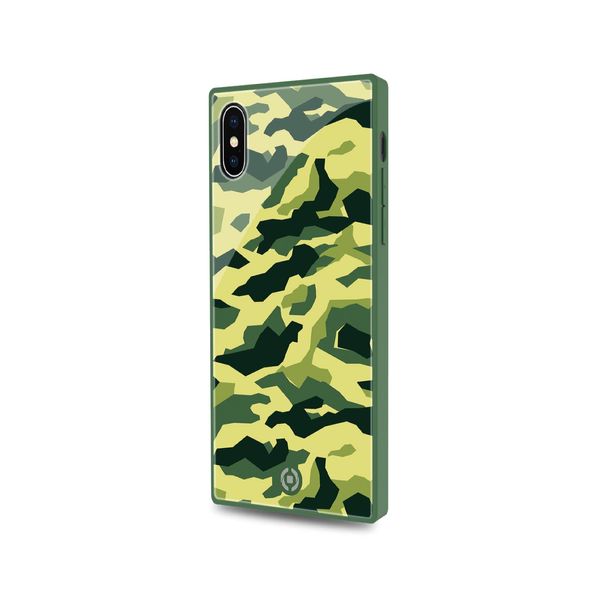 Celly Diamond Square Custodia Per Cellulare 14,7 Cm (5.8") Cover Mimetico, Verde"-image