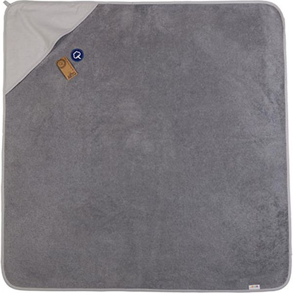 A&R 732.50 | Asciugamano Con Cappuccio Print-Me® Baby - 100 X 100 Cm - Colore: Grigio Antracite/Grigio Chiaro - Dimensioni: 100 X 100 Cm-image
