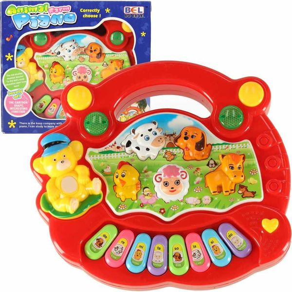 Pianoforte Interattivo A Organetto Suoni Animali Educativi Fattoria-image