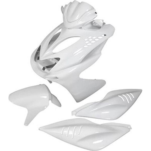 Kit Carena 7 Pezzi Bianco Str8 Per Yamaha Aerox Fino 2013-image