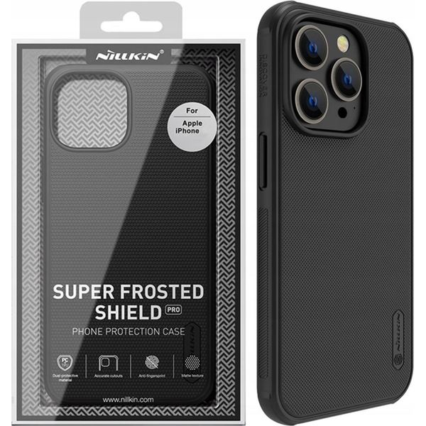 Nillkin Super Frosted Shield Pro - Custodia Per Apple Iphone 13 Pro Max (Nero)-image
