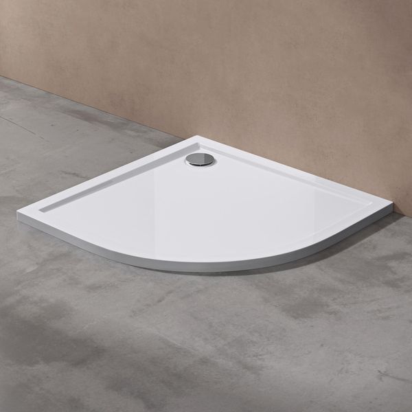 Doporro Piatto Doccia 80X80X4Cm In Acrilico Faro3W, Forma: Quadrato, Bianco-image