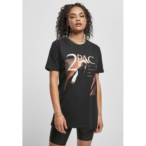 DáMské TričKo Mr. Tee Ladies Tupac Me Against The World Cover Tee Nero - 4XL-image