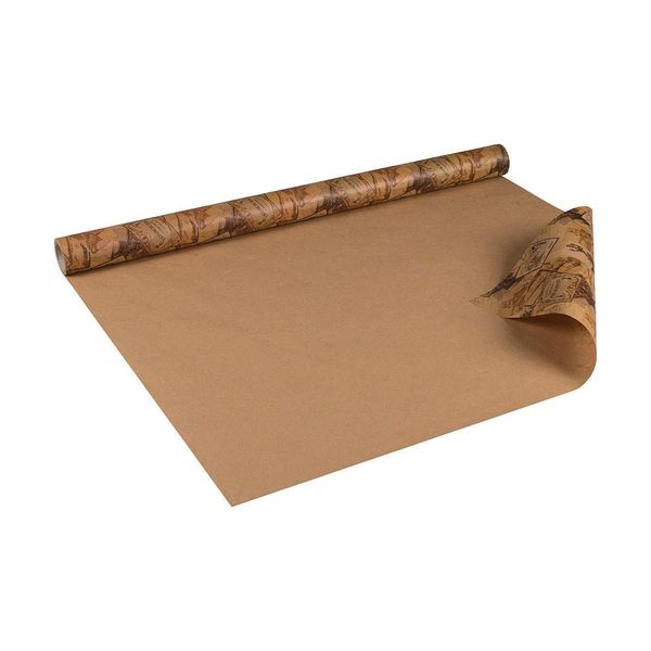 Carta Da Regalo Paris, Marrone, 0,70 X 10 M, Carta Kraft - Compleanno-image