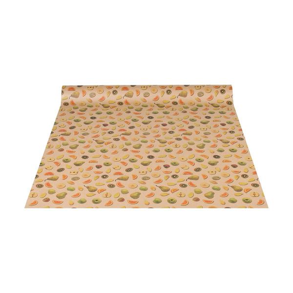 Carta Da Regalo Con Motivi Frutta, 0,70 X 10 M, Carta Kraft - Carta Per Compleanni-image
