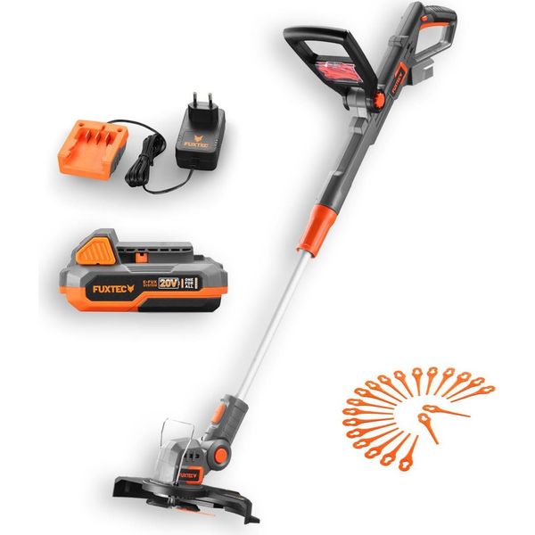Decespugliatore Tagliabordi A Batteria 20V FX-E1RT20 Fuxtec Set Con Batteria-image