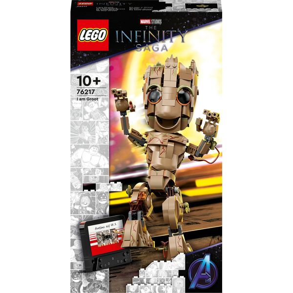 Lego Marvel I Am Groot Giocattolo Da Costruire, Set Con Figura Baby Groot Da Guardiani Della Galassia 2, Ottimo Regalo Di Compleanno Per Bambini, Ragazzi, Ragazze E Fan Degli Avengers 76217-image
