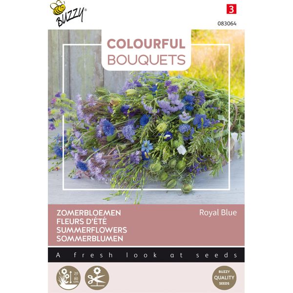 Buzzy Bouquet Colorati Semi Blu Reale - Circa 3 Gr | Buzzy_083064-image