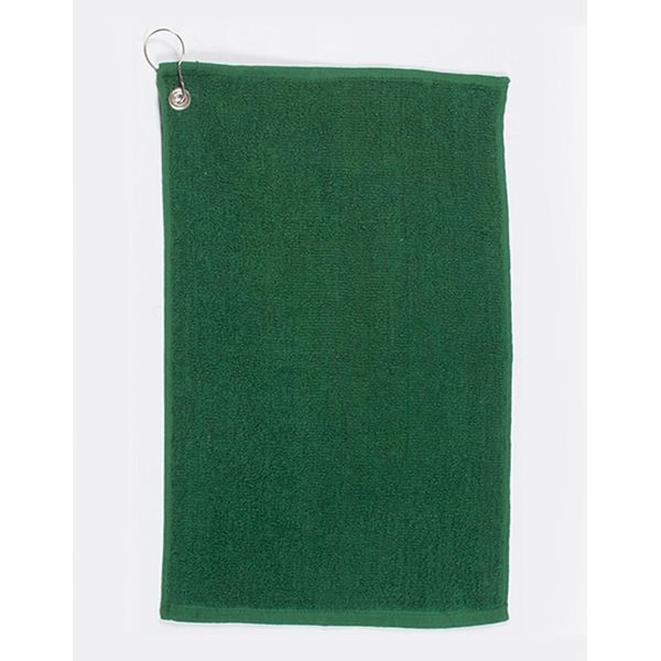 Towel City TC013 | Asciugamano Da Golf / Occhiello Integrato Con Gancio / 30 X 50 Cm - Colore: Forest - Dimensioni: 30 X 50 Cm-image