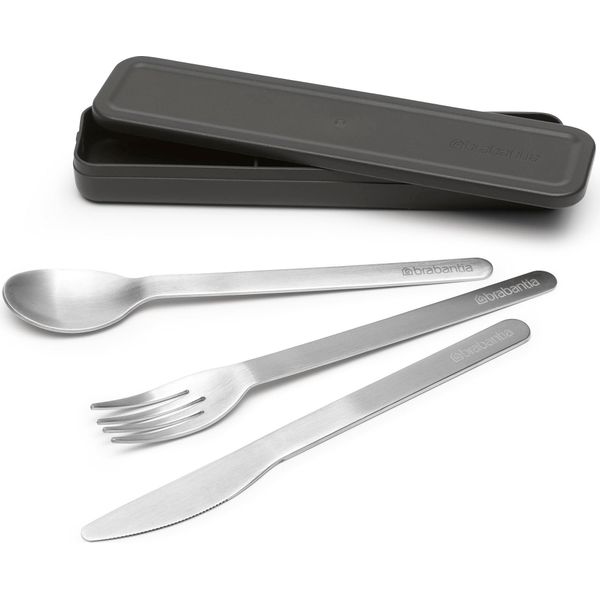 Brabantia Set Di Posate Make & Take 3 Pz. Grigio, Acciaio Inox-image