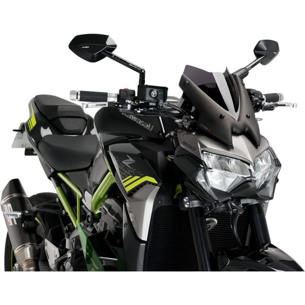 Cupolino Puig Naked Sport Fumè Scuro Omologato Abe Per Kawasaki-image
