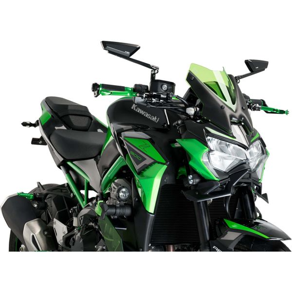 Cupolino Puig Naked Sport Verde Omologato Abe Per Kawasaki-image