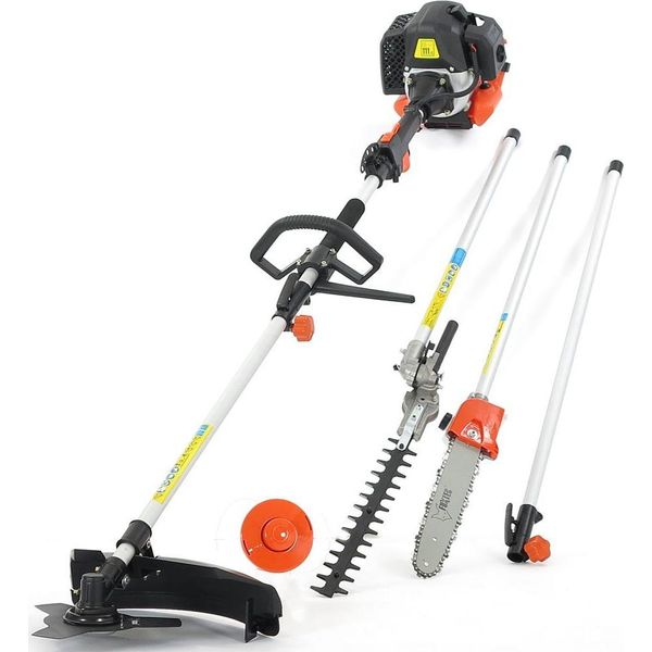 Decespugliatore A Scoppio Multifunzione 5In1 52Cc 2 Tempi Miscela Di Benzina Fuxtec MT152E-image