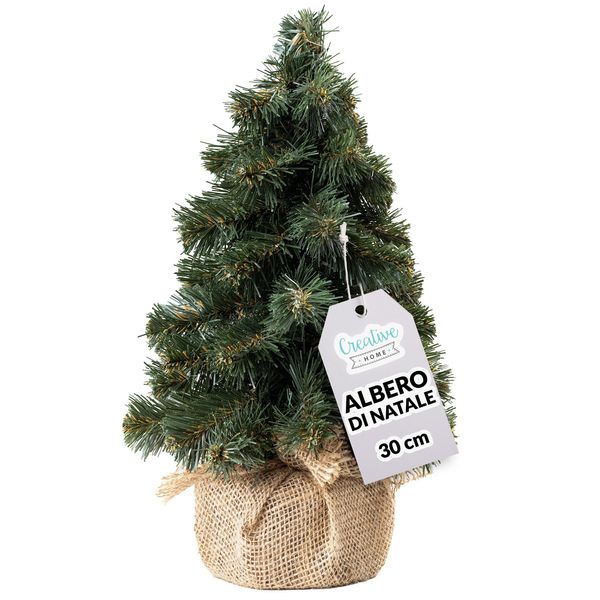 Creative Home Albero Di Natale Artificiale | Albero Di Natale Piccolo 30Cm | Cono Piccolo, Decorazioni Natalizie Per Tavolo, Albero Natale Fai-Da-Te-image