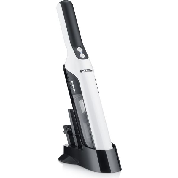 Severin Hv 7140 Handstaubsauger Schwarz - Weiß Beutellos (7140)-image
