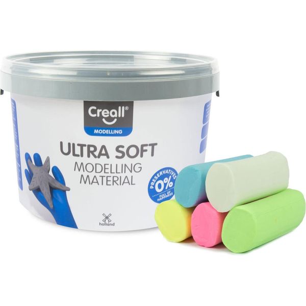 Creall - Pasta Per Modellare, Vaso Da 1,10 Kg Di Colori Assortiti-image