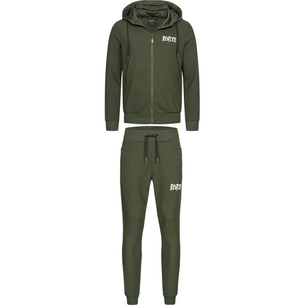 Tuta Da Uomo Con Cappuccio Slim Fit Hackberry Oliva/Bianco 3XL Benlee-image