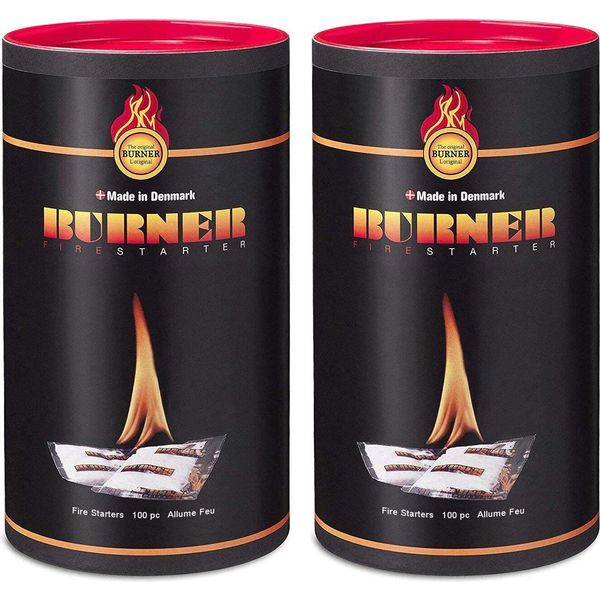 Bruciatore Accendifuoco 200 Pezzi - Bruciatori Originali Per Caminetti, Stufe, Fuochi All'aperto, Barbecue, Forni E Stufe A Legna - Accendifuoco-image