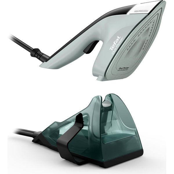 Tefal Duo Power JF4031E0 Iron Steam Iron Ceramic Soleplate 1700 W Green, White-image