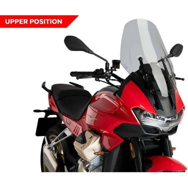 Cupolino Puig Touring Fumè Chiaro Omologato Abe Per Moto Guzzi-image