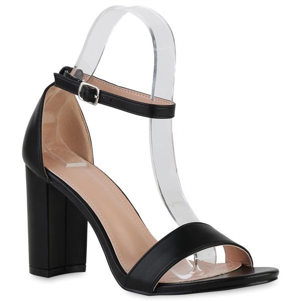 Van Hill Sandali Classici Donna Scarpe Con Tacco 840050, Colore: Nero, Taglia: 40-image