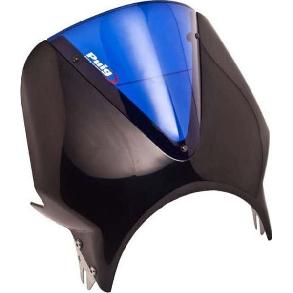 Cupolino Puig Vision Nero 330X310Mm Omologato Abe Per Kawasaki-image