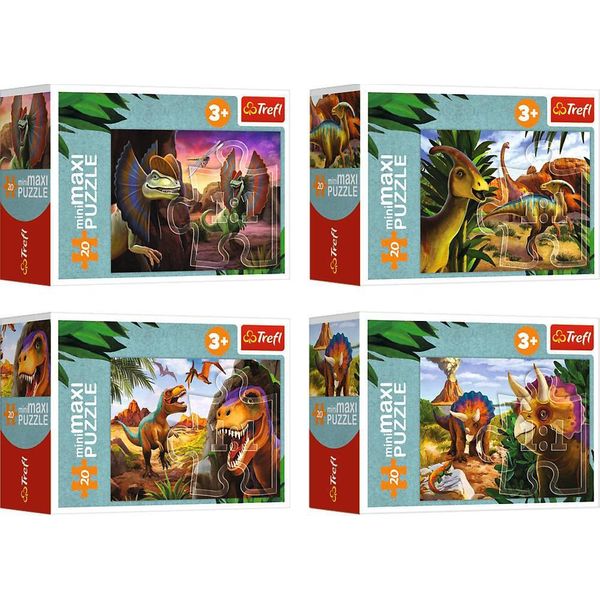 Trefl Puzzle Minimaxi 20 Pezzi Scopri Il Mondo Dei Dinosauri 56036-image