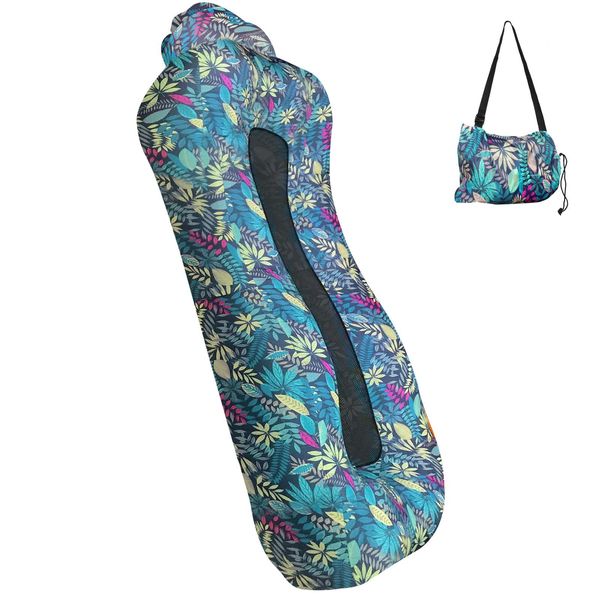 Topchances Amaca Gonfiabile, Materasso Impermeabile Da Campeggio, Letto D'aria, Divano D'aria Per La Spiaggia, I Viaggi, Il Cortile, Il Lago, I Picnic E L'interno, Blu-image