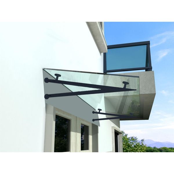 Glaswerk Westfalen - (V) Tetto In Vetro Trasparente 120X90 Cm Con Supporto In Ral 7016-image